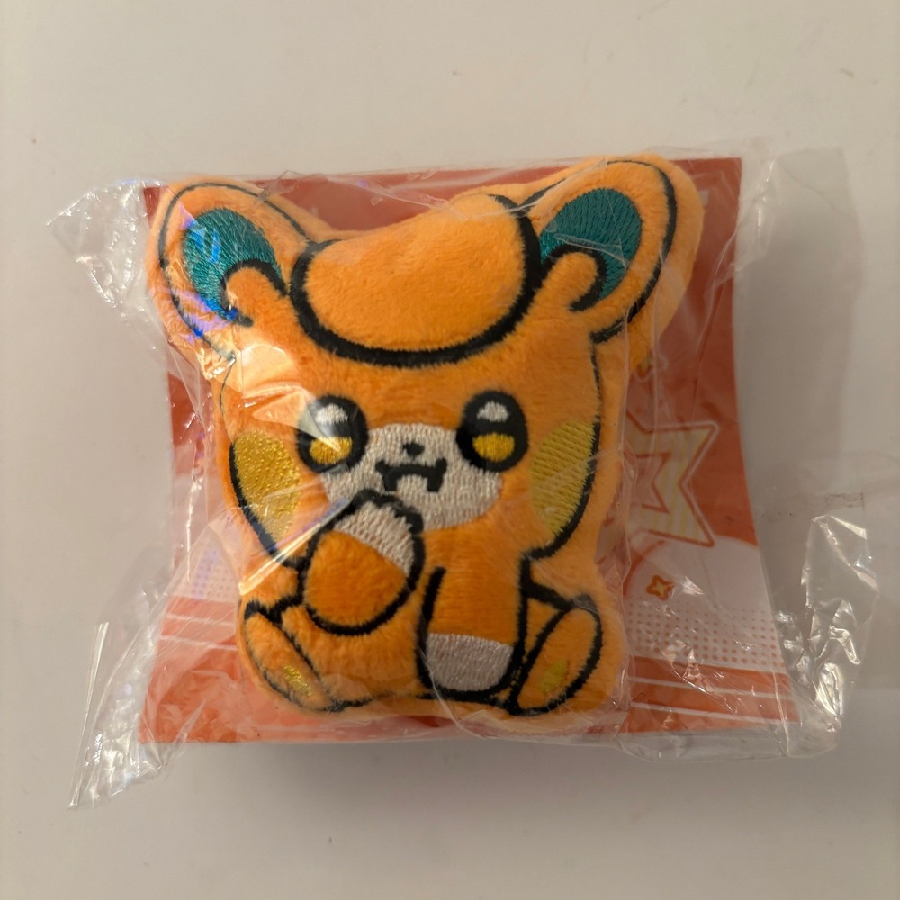 X-YUN Mini Plush Character Head Orange Bear Anime Collectible New Sealed